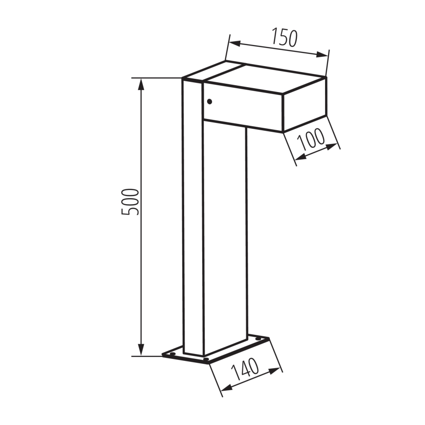 Външна лампа LEGINO 1xGX53/11W/230V 50 cm IP65 антрацит