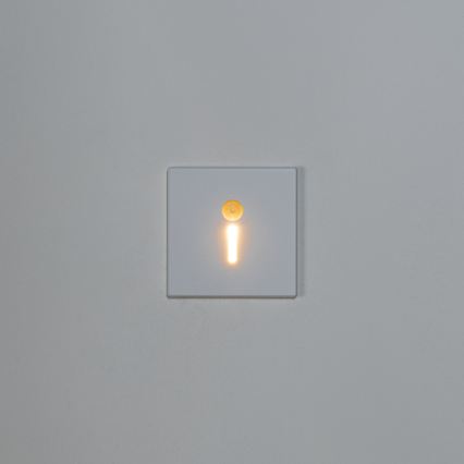 LED стълбищно осветително тяло със сензор за движение и сумрак MAGNIK LED/1,7W/230V 2700/3300/3900/4600/5700K бяло, квадратно