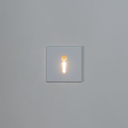 LED стълбищно осветително тяло със сензор за движение и сумрак MAGNIK LED/1,7W/230V 2700/3300/3900/4600/5700K бяло, квадратно