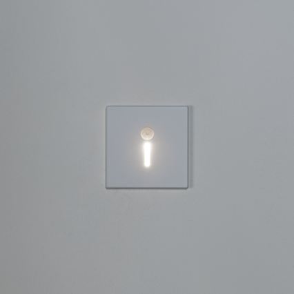 LED стълбищно осветително тяло със сензор за движение и сумрак MAGNIK LED/1,7W/230V 2700/3300/3900/4600/5700K бяло, квадратно