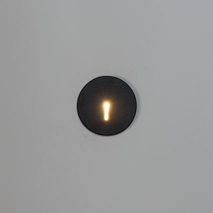 LED осветително тяло за стълбище MAGNIK LED/1,7W/230V 2700/3300/3900/4600/5700K черно кръгло