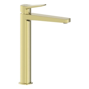 KFA Armatura 4522-712-31 - Смесител за умивалник + изпускател MALAGA 30,3 cm четкано злато