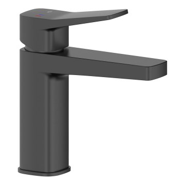 KFA Armatura 4522-825-81 - Смесител за умивалник + изпразнител MALAGA 17 cm черен