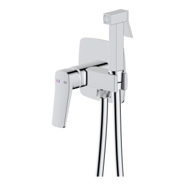 KFA Armatura 4529-512-00 - Смесител за биде с ръчен душ за вграден монтаж MALAGA лъскав хром