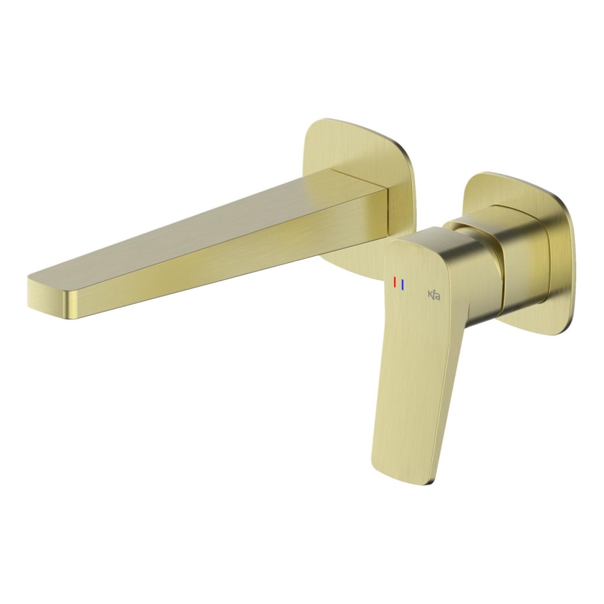 KFA Armatura 4529-810-31 - Смесител за умивалник за вграден монтаж MALAGA, четкано злато