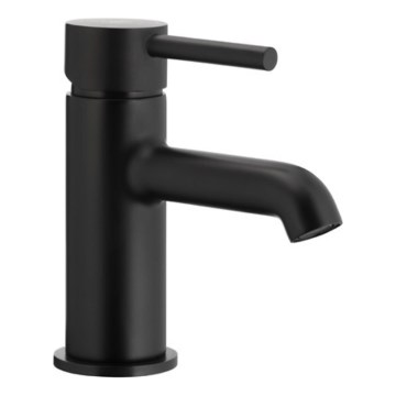 KFA Armatura 5032-815-81 - Кран за мивка + сифон с преливник MOZA 15,2 см матов черен