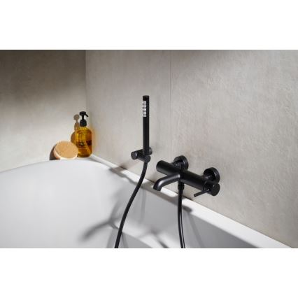 KFA Armatura 5034-520-81 - К-кт за баня със смесител MOZA матов черен