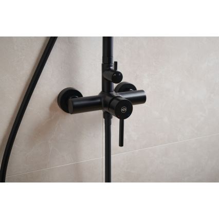 KFA Armatura 5036-910-81 - Душ комплект с кранче MOZA месинг/матов черен