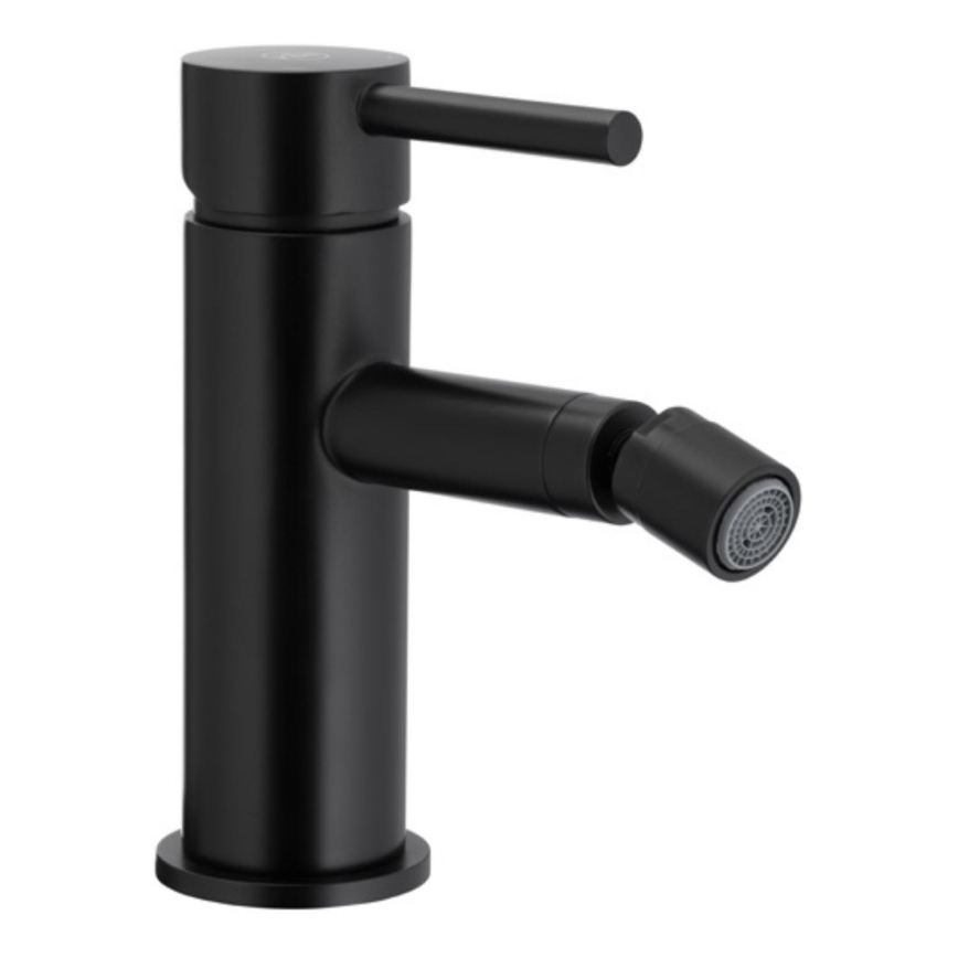 KFA Armatura 5037-015-81 - Биде смесител + сифон с преливник MOZA матово черно