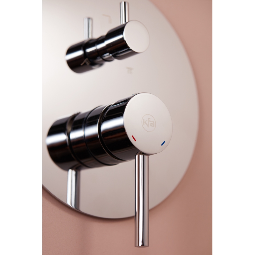 KFA Armatura 5039-501-00 - Душ к-кт със скрит кран MOZA лъскав хром
