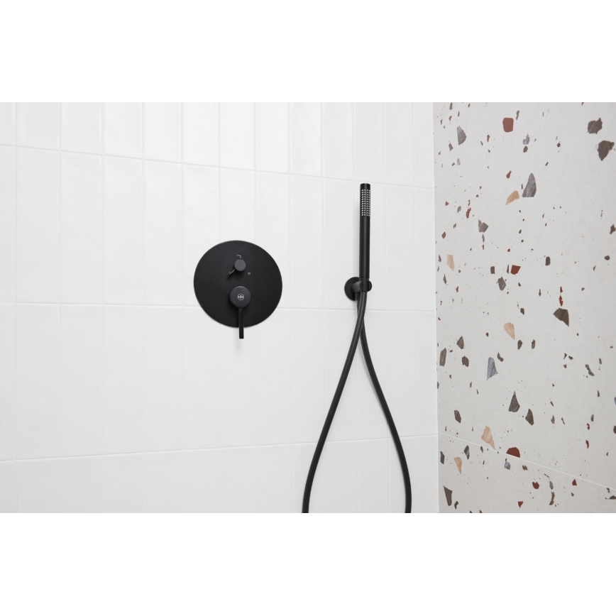 KFA Armatura 5039-501-81 - Душ к-кт със скрит кран MOZA матов черен