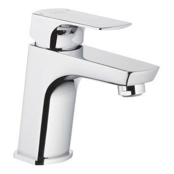 KFA Armatura 5532-815-00 - Кран за мивка + сифон с преливник MOKAIT 13,9 cm лъскав хром