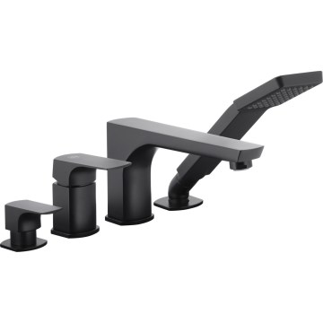 KFA Armatura 5535-210-81 - Кранче за баня 4 отвора MOKAIT месинг/матов черен