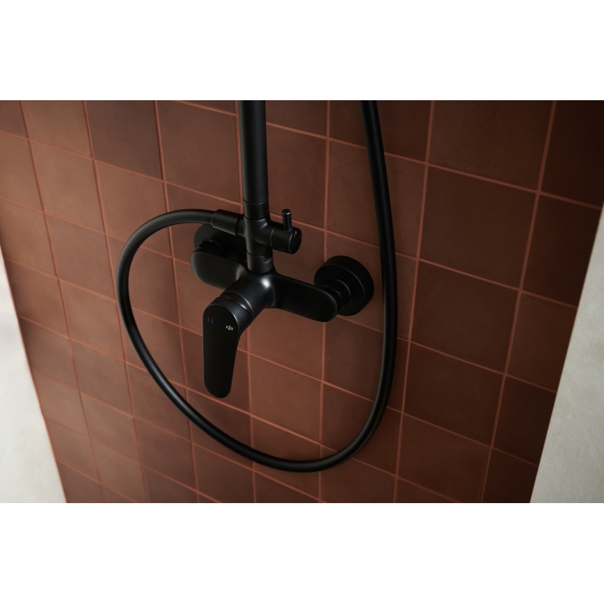 KFA Armatura 5556-910-81 - Душ комплект с кранче OTAVA месинг/матов черен
