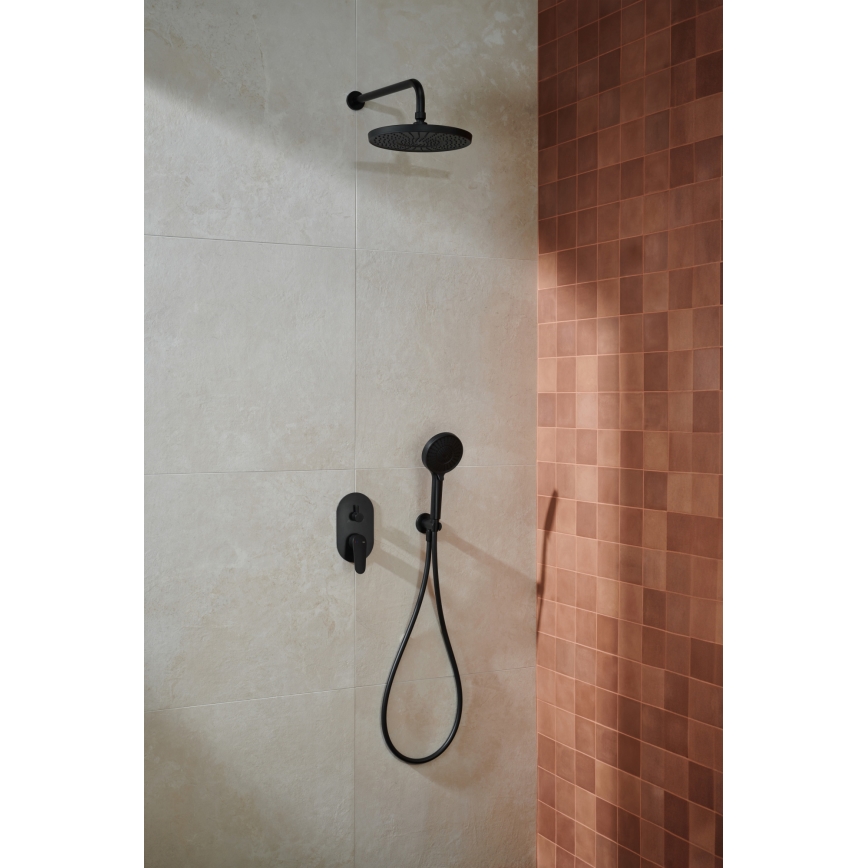 KFA Armatura 5559-501-81 - Душ комплект със скрит смесител OTAVA матов черен