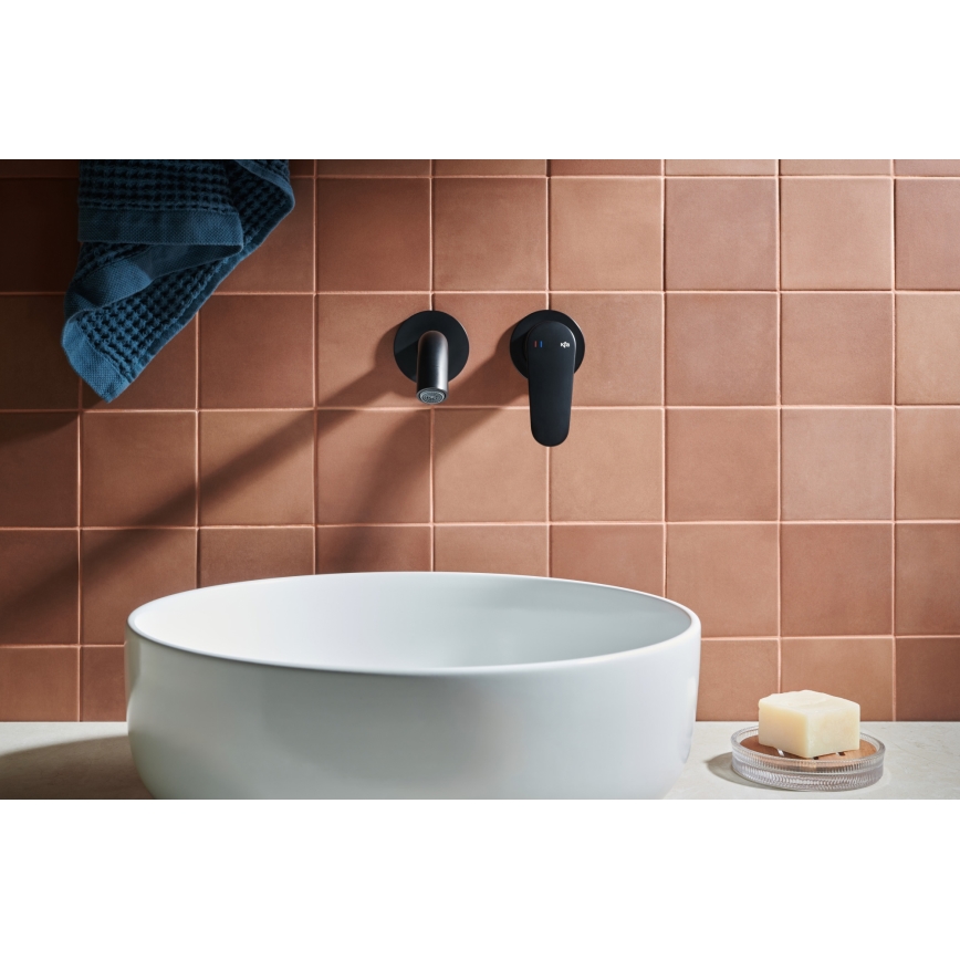 KFA Armatura 5559-810-81 - Смесител за мивка за скрит монтаж OTAVA матов черен