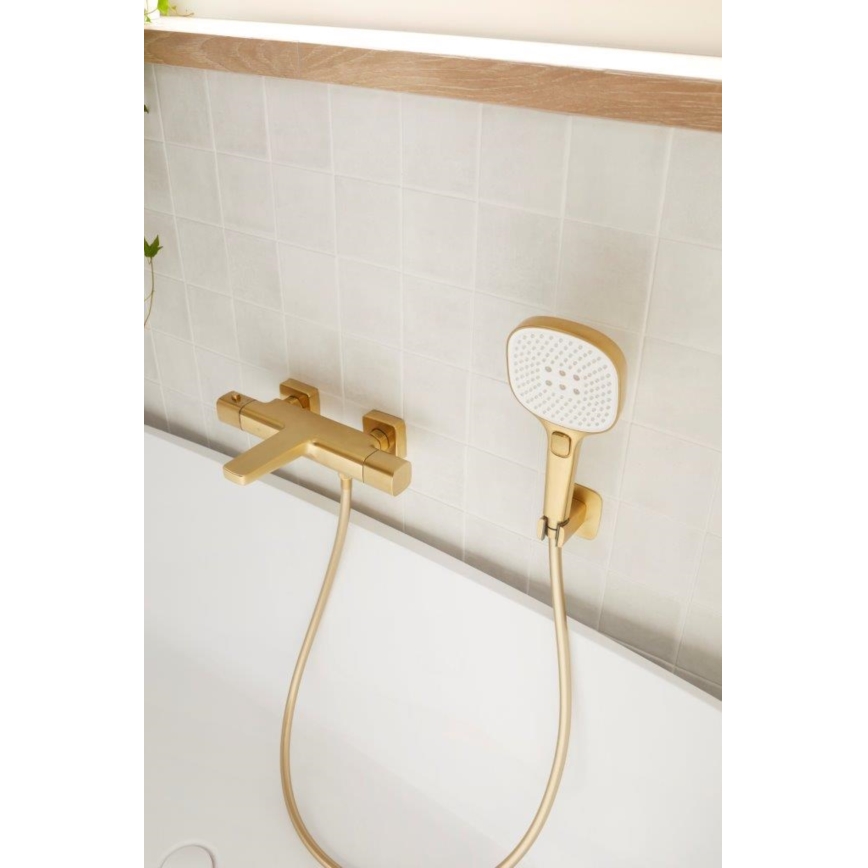 KFA Armatura 5754-010-31 - Термостатичен смесител за вана MALAGA с четкано златно покритие