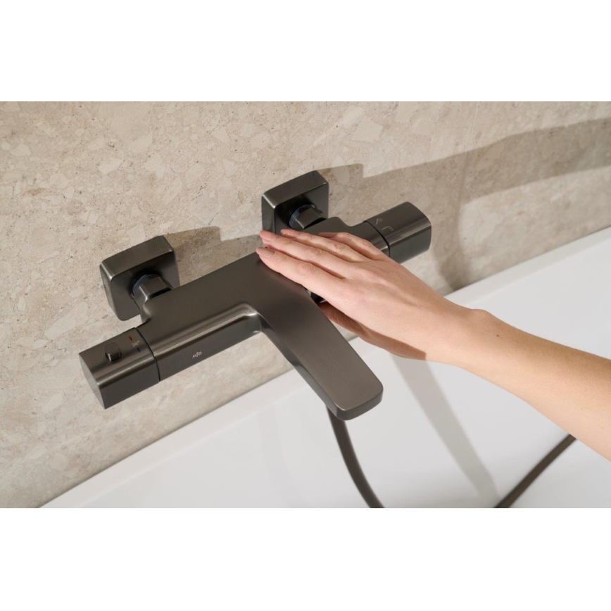 KFA Armatura 5754-010-61 - Термостатен смесител за вана MALAGA металически сив