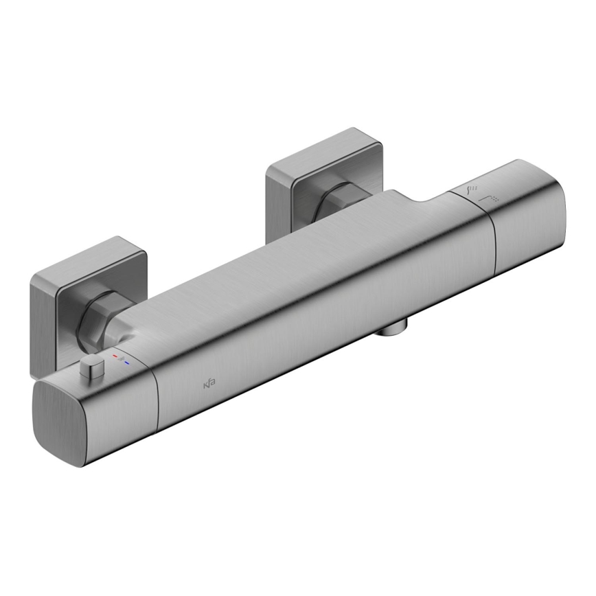 KFA Armatura 5756-010-61 - Термостатен смесител за душ MALAGA металически сив