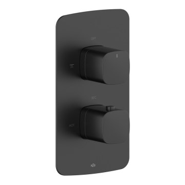 KFA Armatura 5759-001-81 - Термостатен душ смесител за вграден монтаж MALAGA, черен