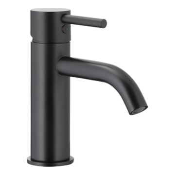 KFA Armatura 5822-815-81 - Кран за мивка + сифон NEDA 16,5 см месинг/матов черен