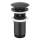 KFA Armatura 660-254-81 - Мивка сифон с преливник CLICK-CLACK Ø 6,6 см месинг/матов черен