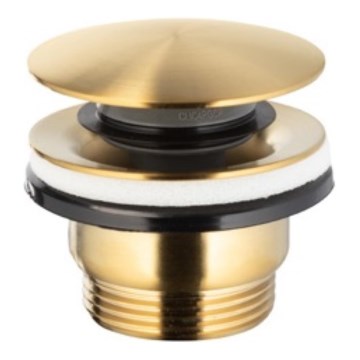 KFA Armatura 660-320-31 - Отпадъци от басейн CLICK-CLACK Ø 6,6 cm неръждаем/шлайфан златист