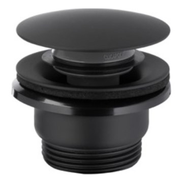 KFA Armatura 660-320-81 - Сифон за мивка CLICK-CLACK Ø 6,6 см неръждаем/матов черен