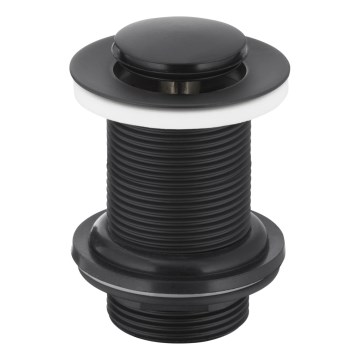 KFA Armatura 660-353-81 - Сифон за мивка без преливник CLICK-CLACK Ø 6,2 см месинг/матов черен