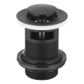 KFA Armatura 660-354-81 - Мивка сифон с преливник CLICK-CLACK Ø 6,2 см месинг/матов черен