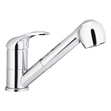 KFA Armatura 6613-110-00 - Кран за мивка с издърпваща се пръскачка INDIRA лъскав хром