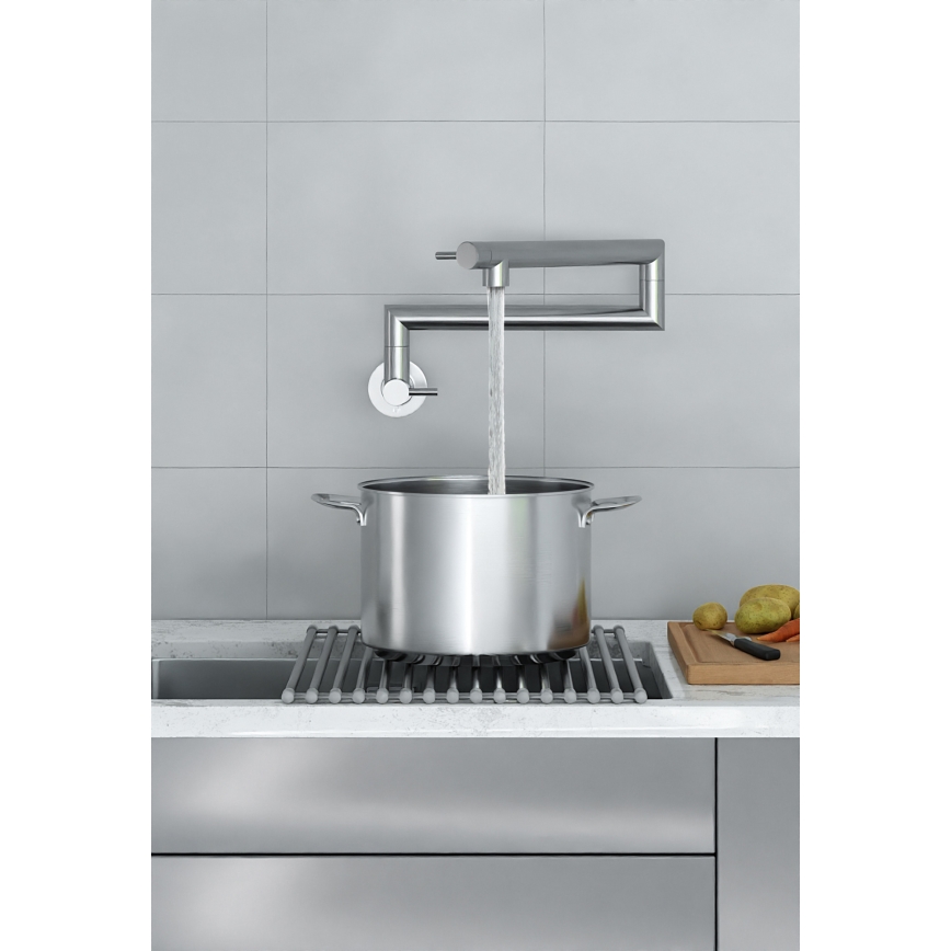 KFA Armatura 6623-030-22 - Кухненски смесител със сглобка DUERO POT FILLER неръждаем