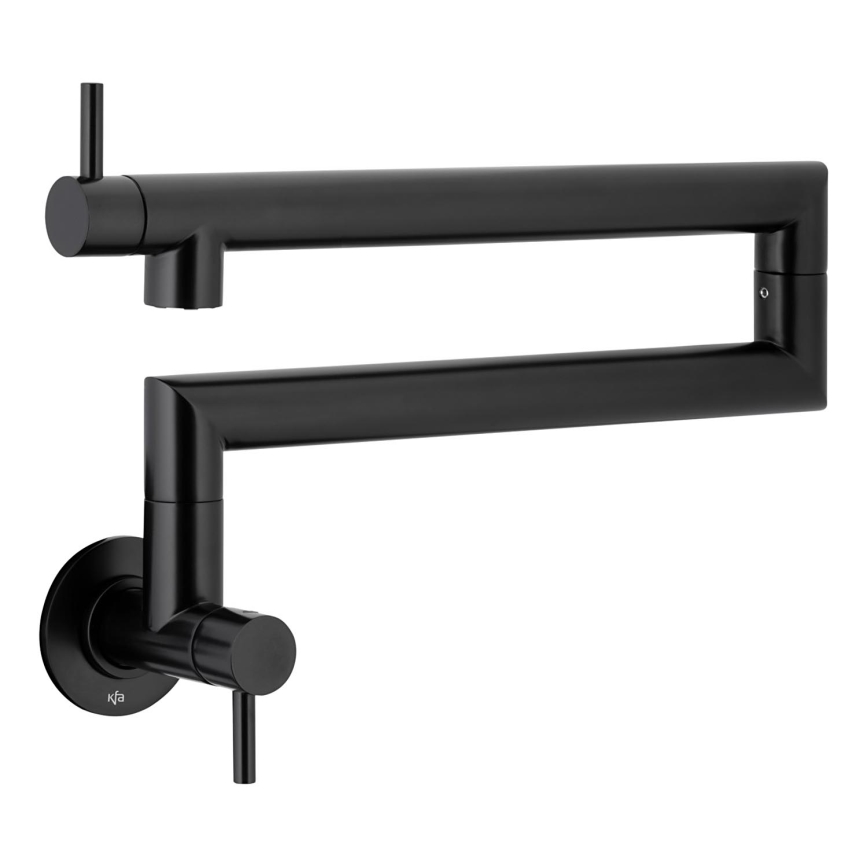 KFA Armatura 6623-030-81 - Кухненски смесител със сглобка DUERO POT FILLER неръждаем/матов черен