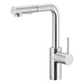 KFA Armatura 6623-110-22 - Кран за мивка с издърпваща се пръскачка DUERO BASIC неръждаем
