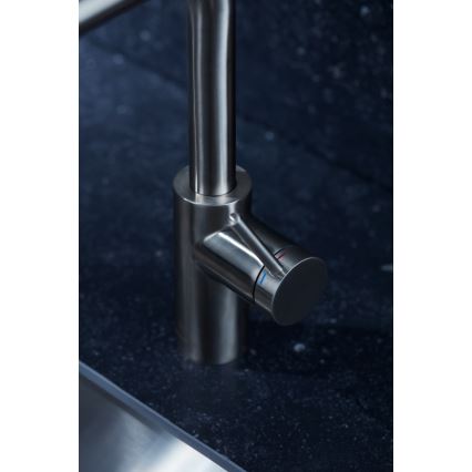 KFA Armatura 6623-110-22 - Кран за мивка с издърпваща се пръскачка DUERO BASIC неръждаем