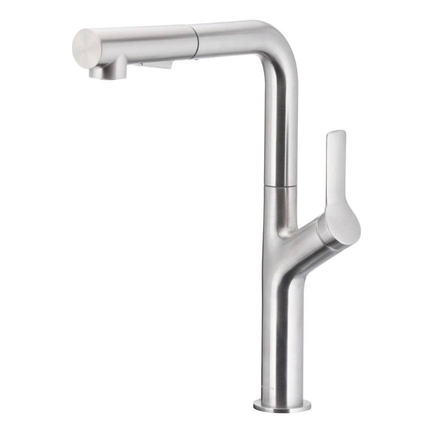 KFA Armatura 6623-220-22 - Кран за мивка с издърпваща се пръскачка DUERO DESIGN неръждаем