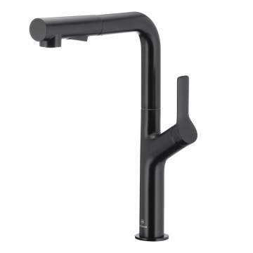 KFA Armatura 6623-220-81 - Кран за мивка с издърпваща се пръскачка DUERO DESIGN неръждаем/матов черен