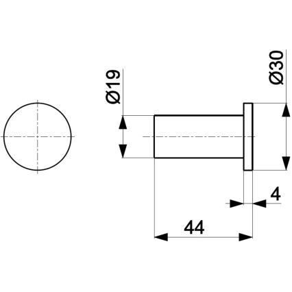 KFA Armatura 864-020-00 - Стенна закачалка TOWEL лъскав хром