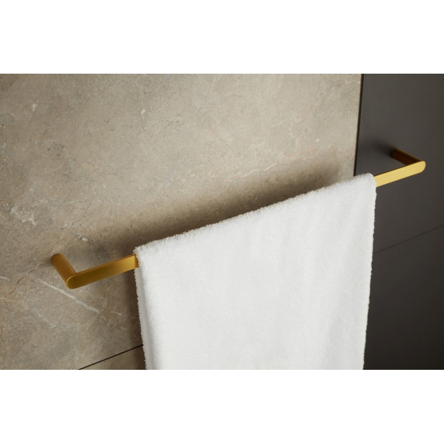 KFA Armatura 864-026-31 - Стенна закачалка за кърпи 47 cm неръждаем/шлайфан златист