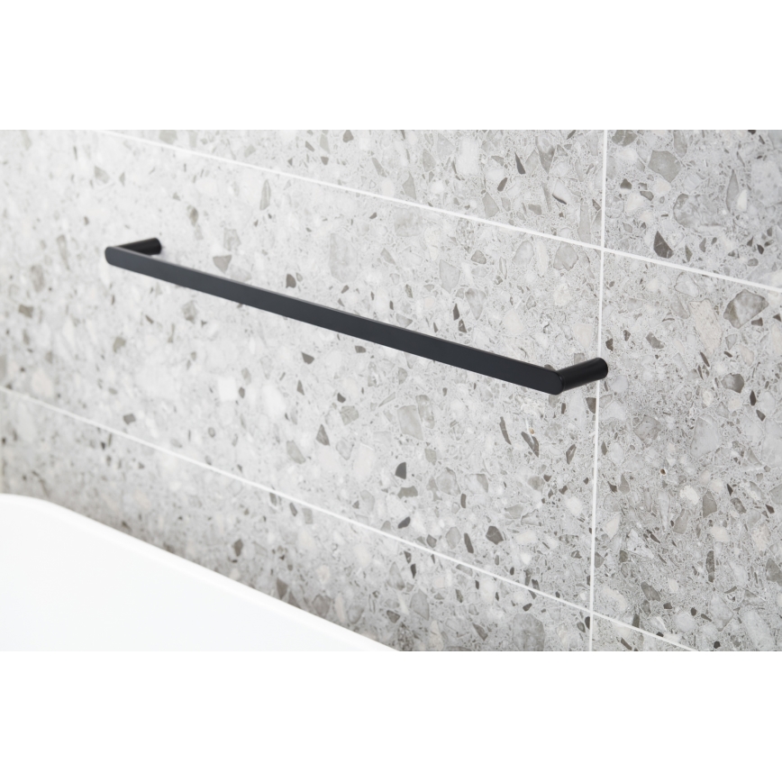 KFA Armatura 864-026-81 - Стенна закачалка за кърпи 47 см неръждаем/матов черен