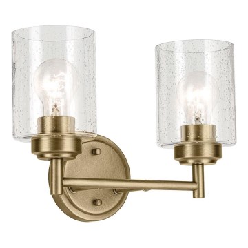Kichler - Аплик WINSLOW 2xE27/60W/230V месинг
