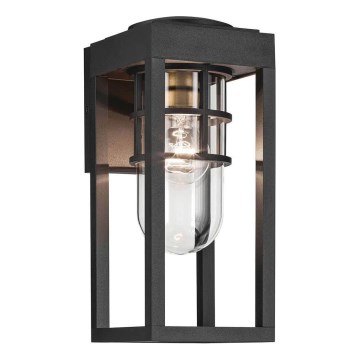 Kichler - Екстериорен аплик HONE 1xE27/60W/230V IP44 черен