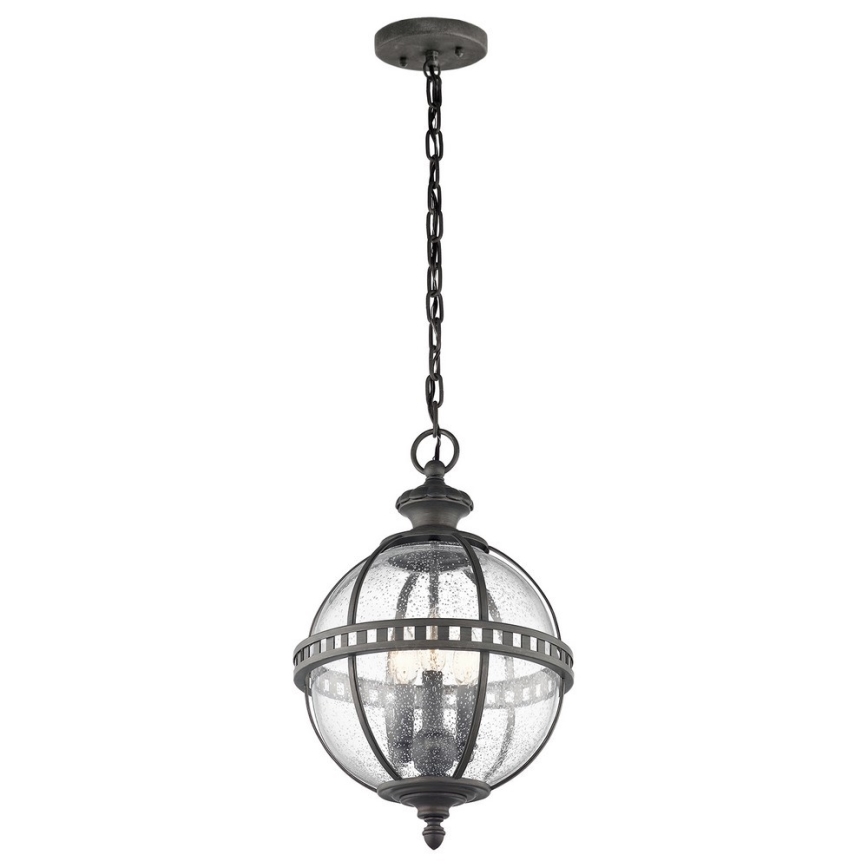 Kichler - Екстериорен пендел HALLERON 3xE14/60W/230V IP44