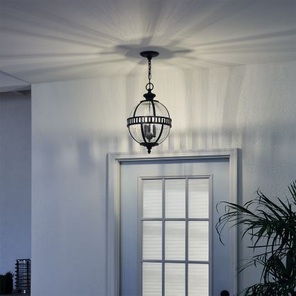 Kichler - Екстериорен пендел HALLERON 3xE14/60W/230V IP44