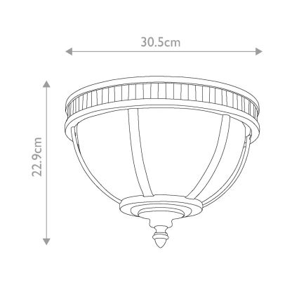 Kichler - Екстериорна лампа HALLERON 3xE14/40W/230V IP44 антрацит