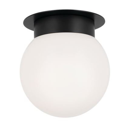 Kichler - Плафон ALBERS 1xE27/40W/230V Ø 20,3 см, черен