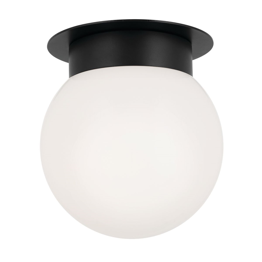 Kichler - Плафон ALBERS 1xE27/40W/230V Ø 20,3 см, черен