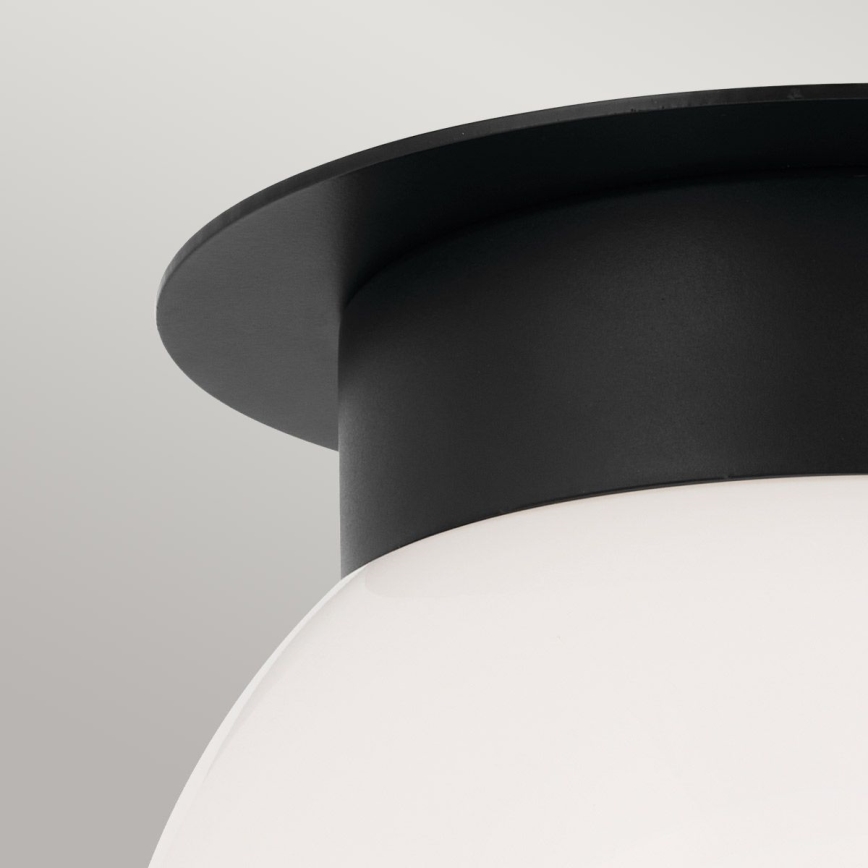 Kichler - Плафон ALBERS 1xE27/40W/230V Ø 20,3 см, черен