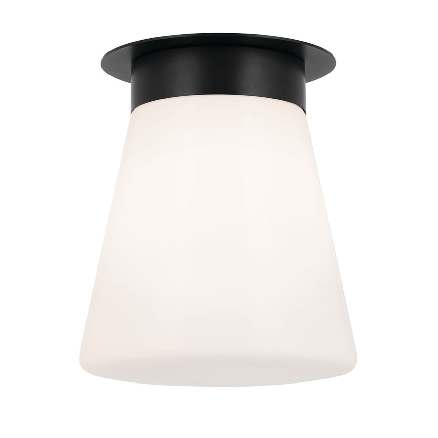 Kichler - Таванно осветително тяло ALBERS 1xE27/40W/230V Ø 21,6 cm черно