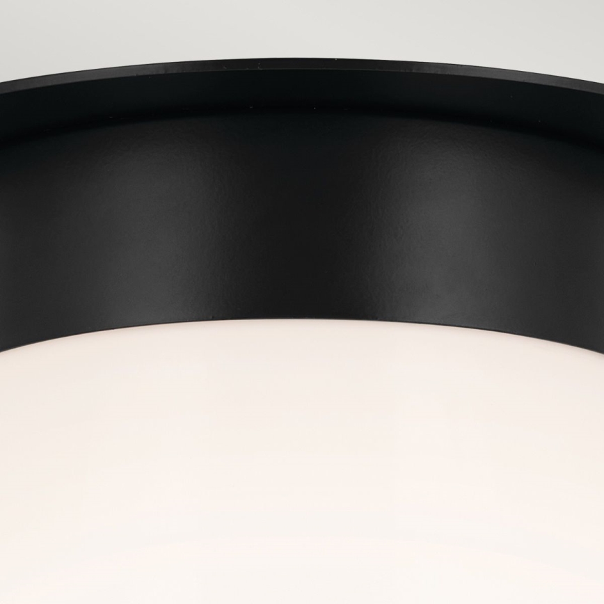 Kichler - Таванно осветително тяло ALBERS 1xE27/40W/230V Ø 21,6 cm черно